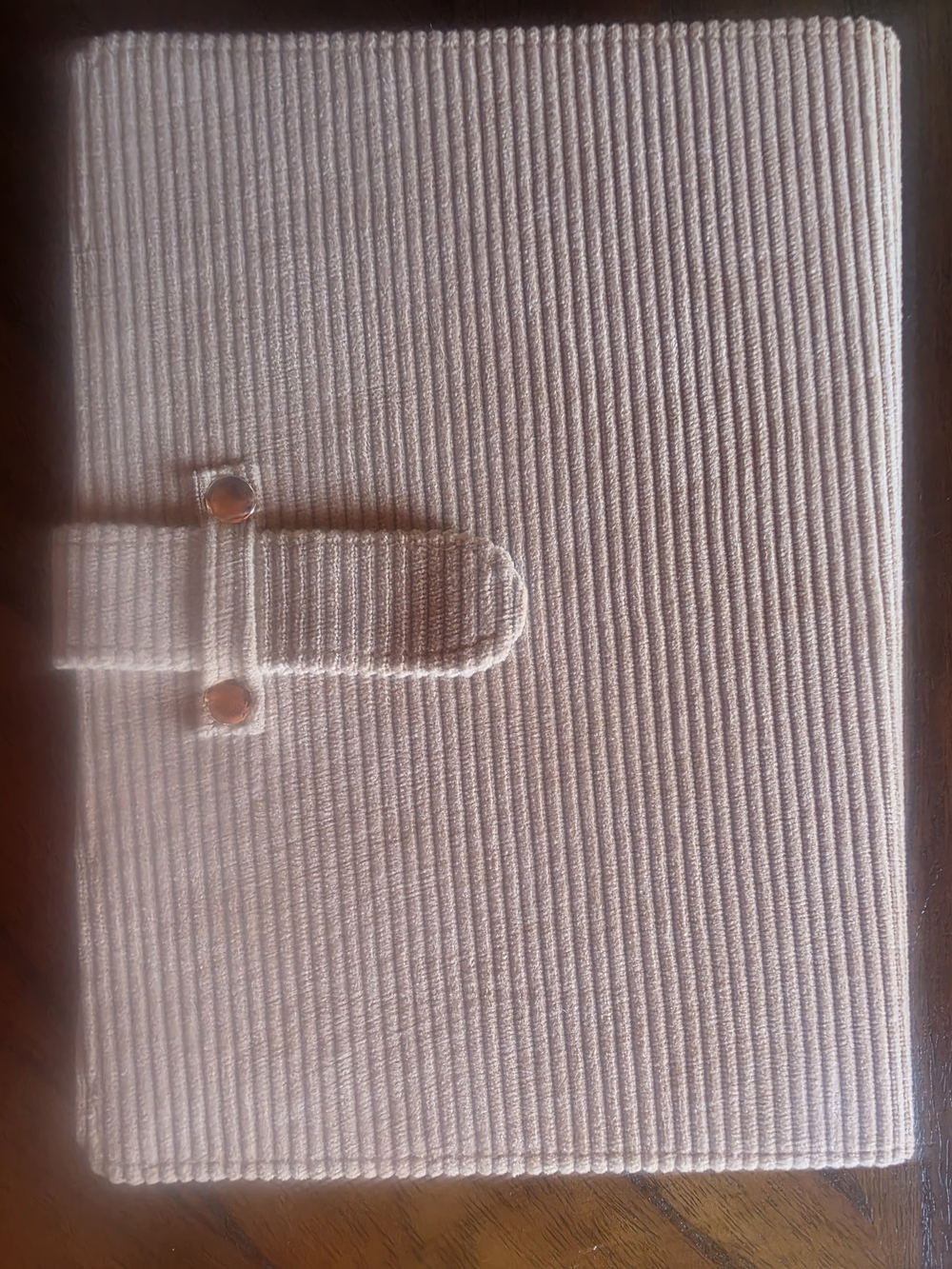 Blush Pink Corduroy Journal Cover - Archer & Olive Subscription Box Item - NWOT